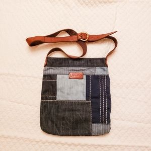 Lucky Brand Patchwork Denim Crossbody Bag